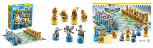 Minions Medieval Mayhem – Jeu d'échecs de collection surdimensionné