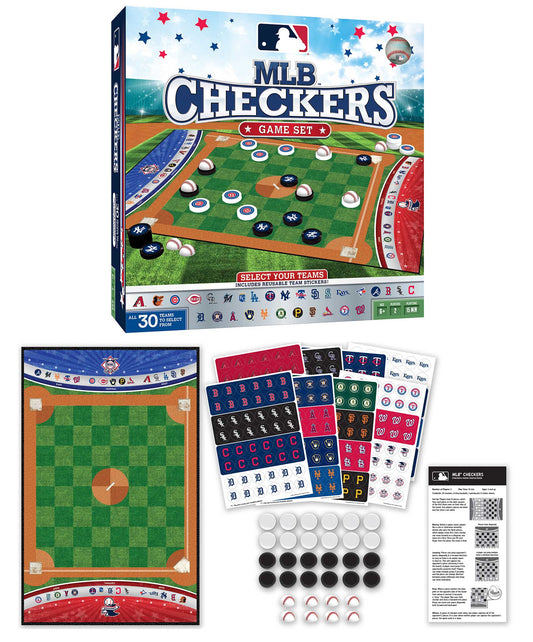 MLB League Checkers – Classic Ballpark Showdown Board Game