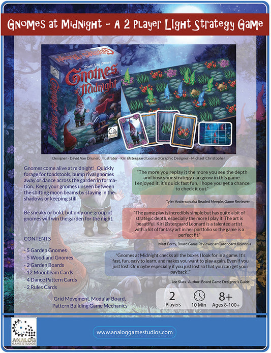Gnomes at Midnight – Fast, Sneaky Strategy Board Game