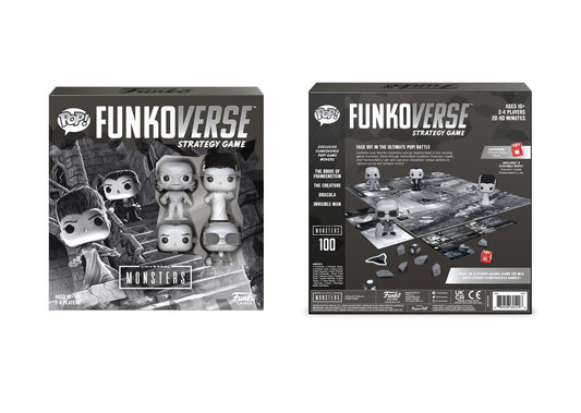 Jeu de plateau stratégique Funkoverse Monsters (pack de 4)