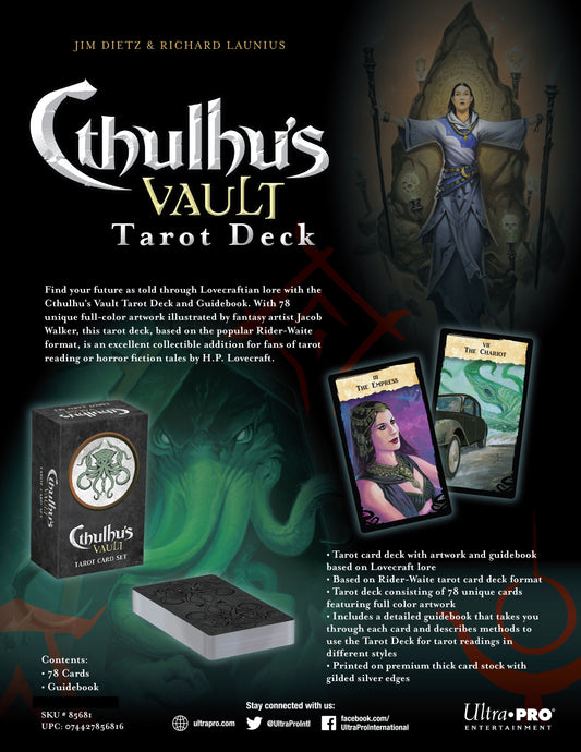 Le Coffre de Cthulhu – Jeu de Tarot lovecraftien et guide