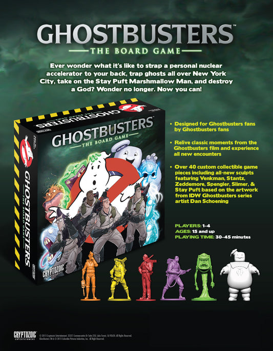 Ghostbusters : Le Jeu de Plateau – Un jeu d'aventure coopératif pour les fans de la franchise classique