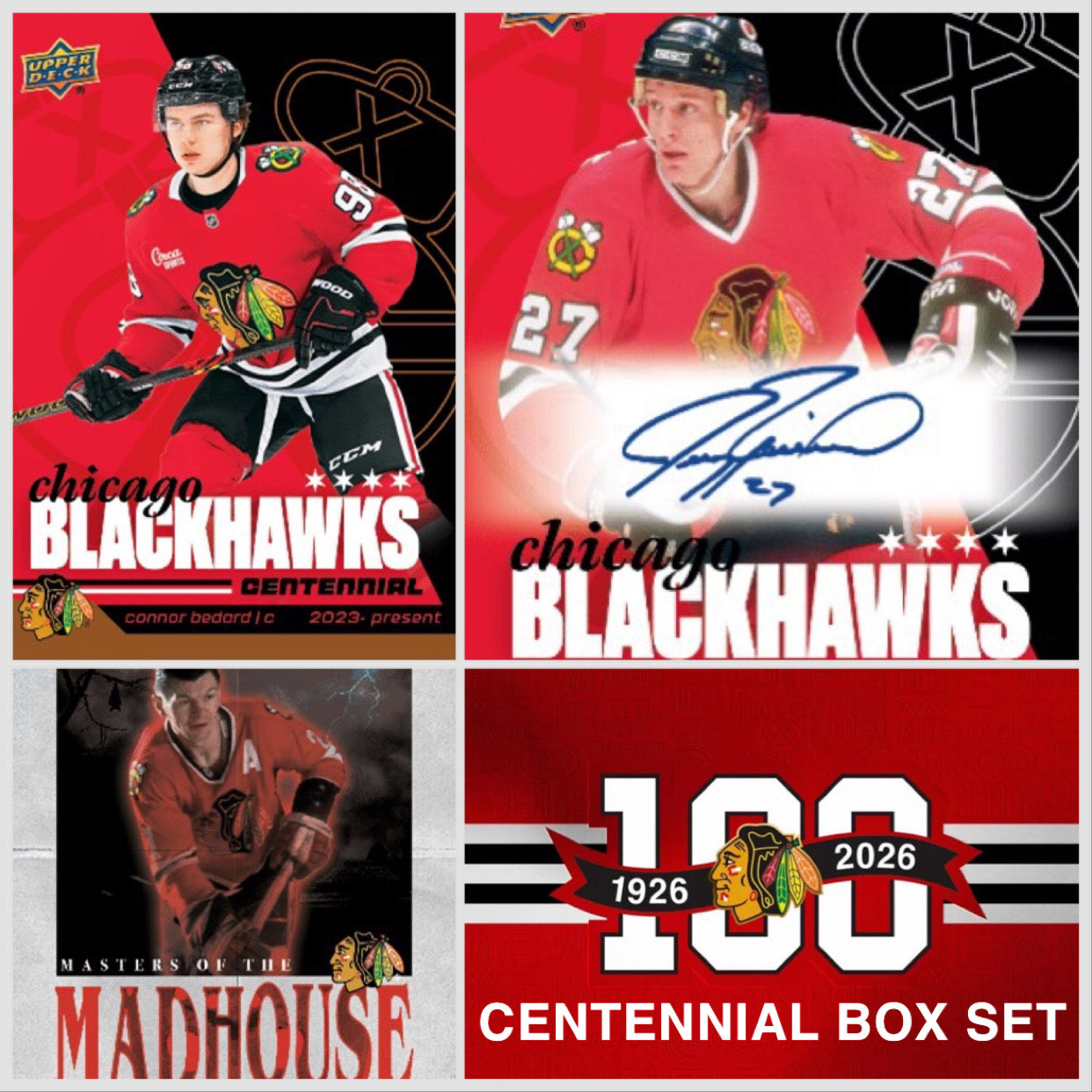 2026 UPPER DECK CHICAGO BLACKHAWKS CENTENNIAL SET SEALED PRE-ORDER 100 YEAR ANNIVERSARY