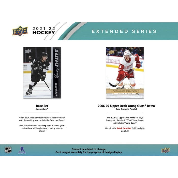 2021-22 UPPER DECK EXTENDED SERIES HOCKEY BLASTER BOX