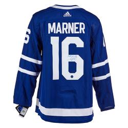 MITCH MARNER AUTO LEAFS JERSEY BLUE