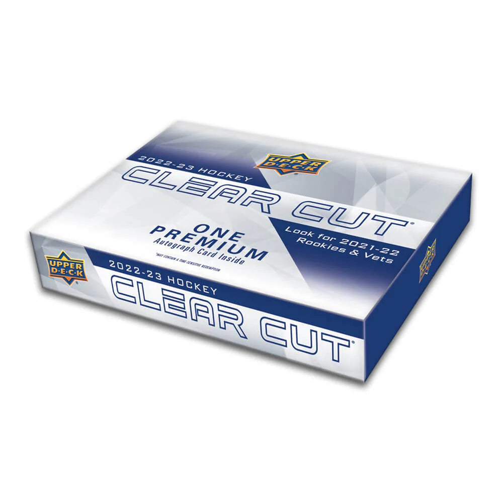 LIVE OPENING 2021-22/2022-23 UPPER DECK CLEAR CUT HOCKEY HOBBY BOX