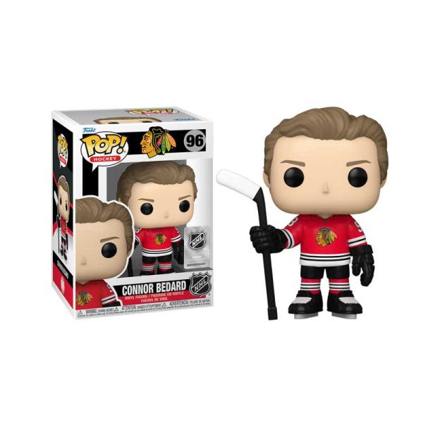 Figurine Funko Pop! NHL Connor Bedard recrue des Blackhawks de Chicago