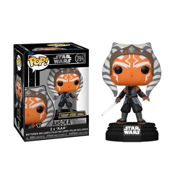 Funko Pop! Star Wars Ahsoka Effets lumineux et sonores (édition exclusive)