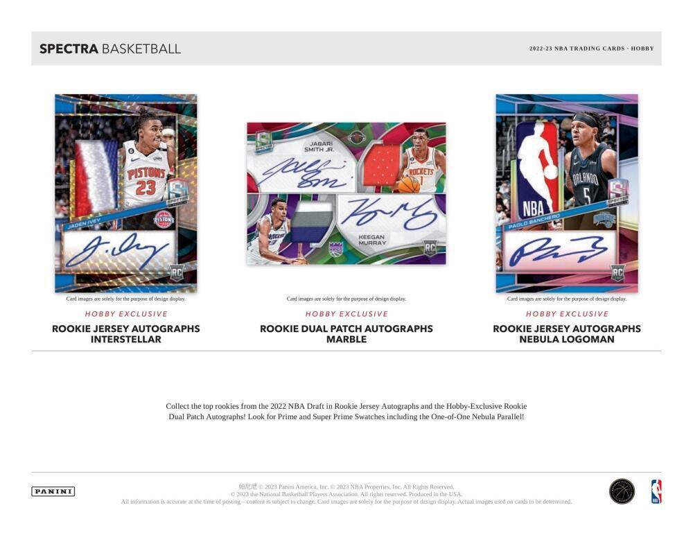 2022-23 PANINI SPECTRA BASKETBALL HOBBY BOX