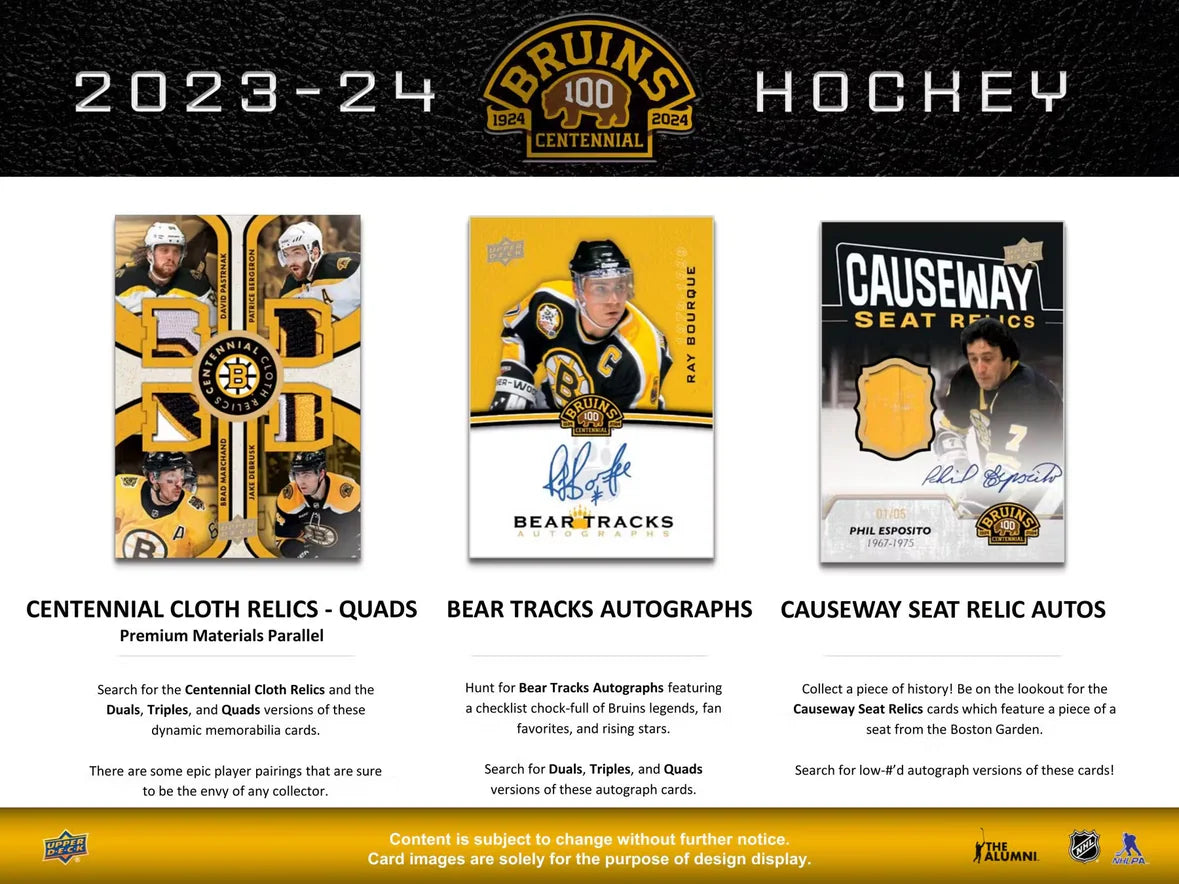 2023-24 Boston Bruins Centennial Hobby Box