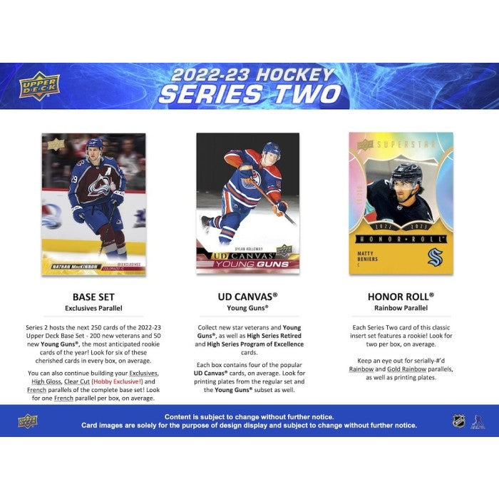 2022-23 UPPER DECK SERIES 2 HOCKEY HOBBY BOX