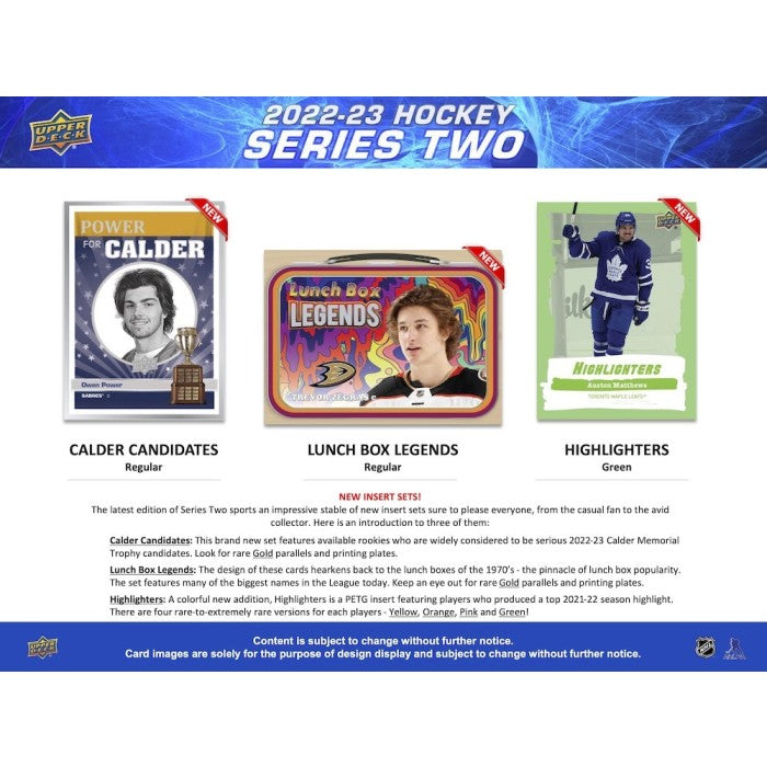 2022-23 UPPER DECK SERIES 2 HOCKEY HOBBY BOX