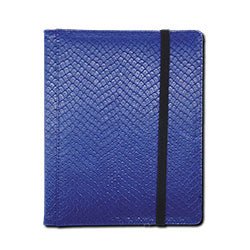 4 POCKET DRAGON HIDE TEXTURED BINDER BLUE