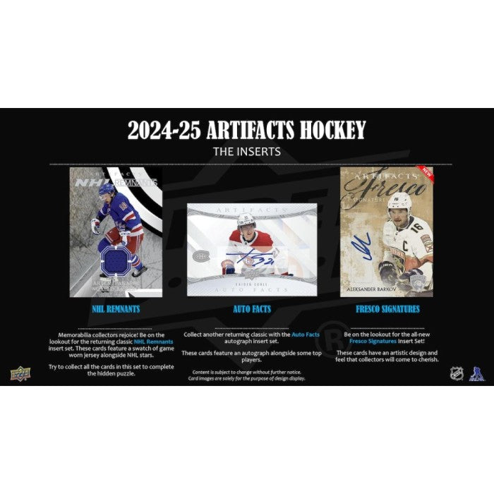 2024-25 UPPER DECK ARTIFCATS HOCKEY HOBBY BOX