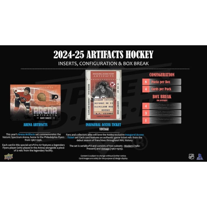 2024-25 UPPER DECK ARTIFCATS HOCKEY HOBBY BOX