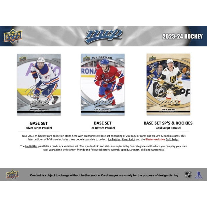 2023-24 UPPER DECK MVP HOCKEY HOBBY BOX
