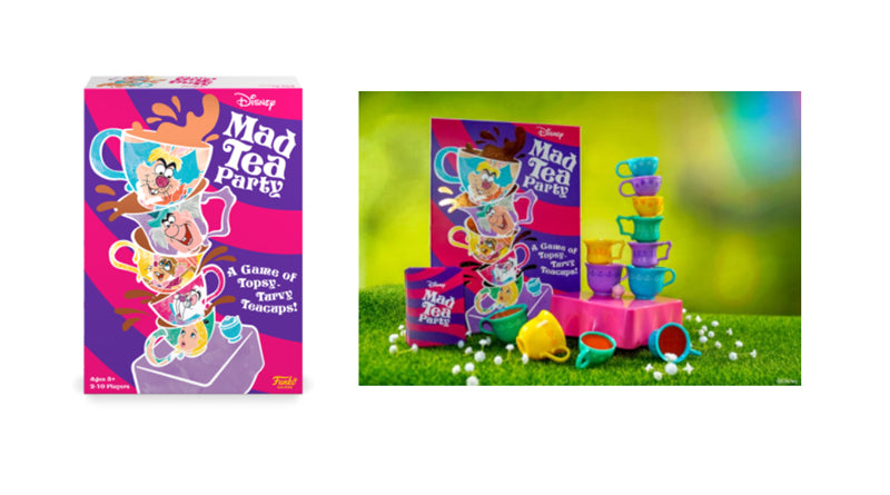 Disney Mad Tea Party – Jeu d'empilage de tasses multilingue – Parfait pour toute la famille !