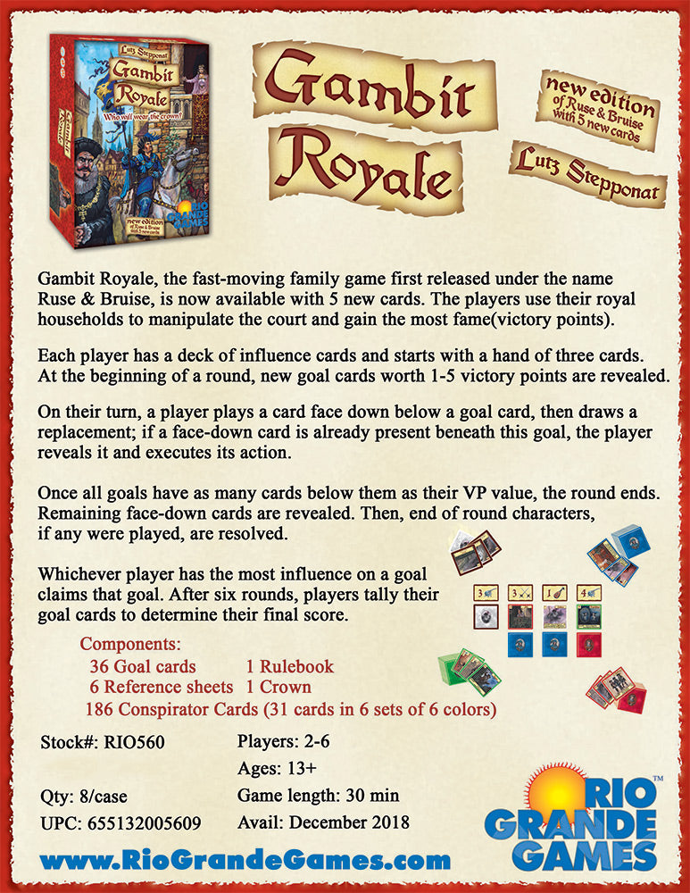 Gambit Royale – The Perfect Strategy Card Game for Families and Competitive Gamers