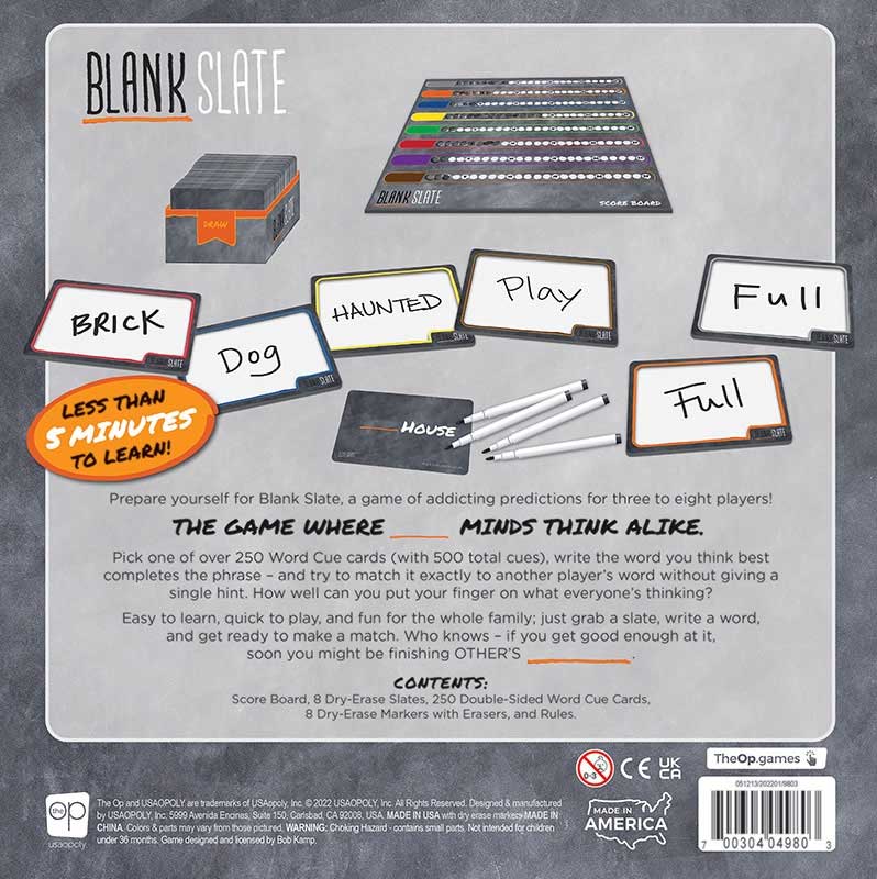 Blank Slate Party Game – Think It, Write It, Match It!