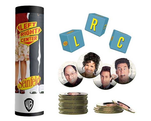 Gauche Droite Centre : Édition Seinfeld – Jeu de dés classique revisité façon sitcom