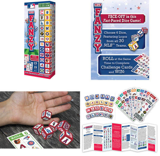 Jeu de dés MLB Fanzy – Défi de rapidité d'association de logos
