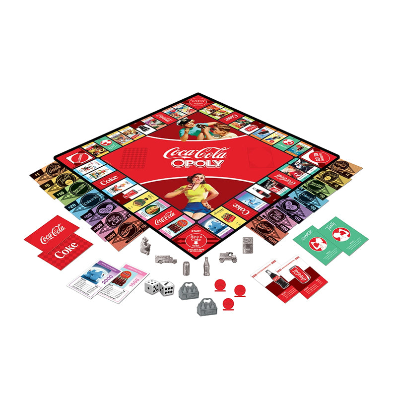 Coca-Cola : Opoly Édition Collector - Jeu de société rafraîchissant et amusant !