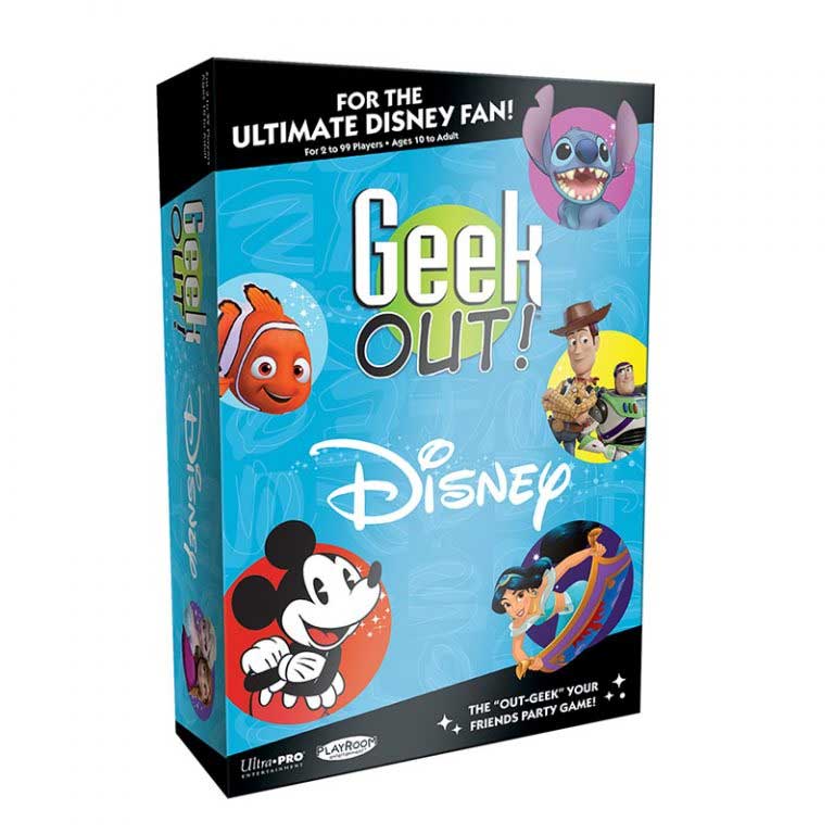 Geek Out! Édition Disney – Jeu de cartes de questions-réponses et de bluff pour les fans de Disney