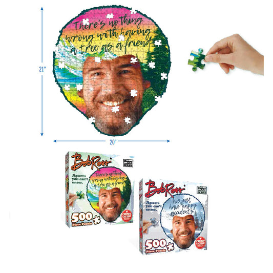 Bob Ross 500-Piece Puzzle Assortment – Chunky Custard Collection
