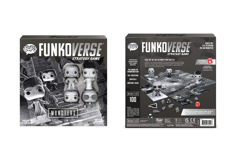 Jeu de plateau stratégique Funkoverse Monsters (pack de 4)