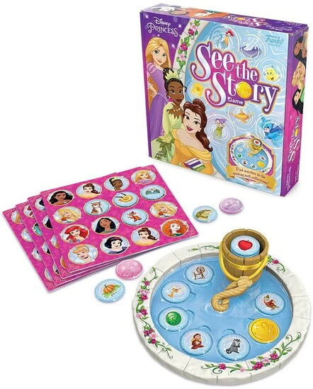 Princesse Disney : Découvrez l'histoire – Jeu multilingue du puits à souhaits magique – Parfait pour les enfants !