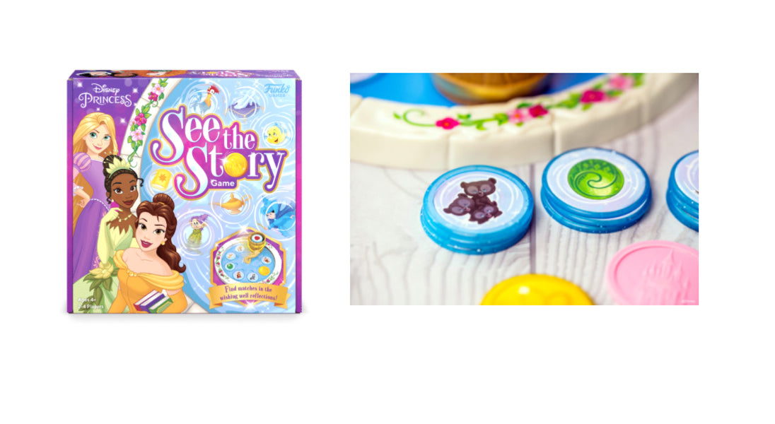 Princesse Disney : Découvrez l'histoire – Jeu multilingue du puits à souhaits magique – Parfait pour les enfants !