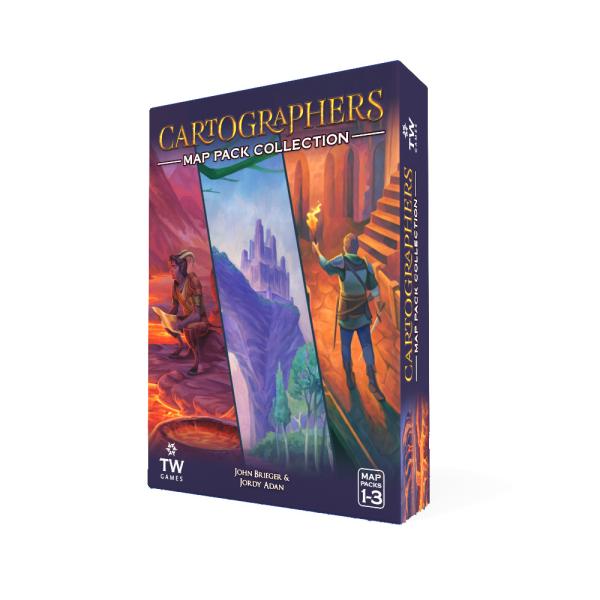 Cartographers Map Pack Collection Card Game – Three Expansive Realms in One Box