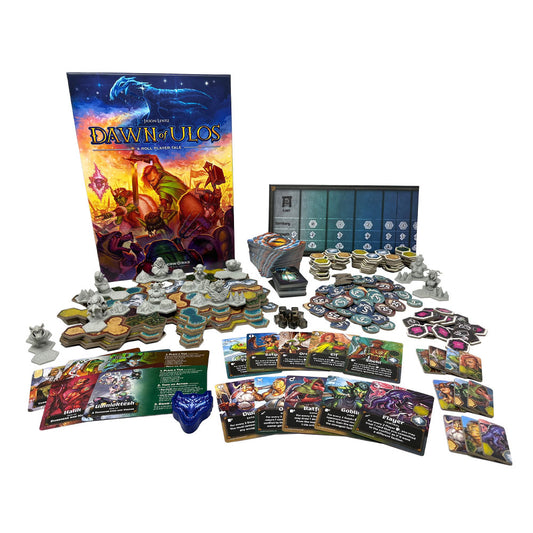 Dawn of Ulos, jeu de plateau – Jeu de stratégie économique de pose de tuiles dans l'univers de Roll Player
