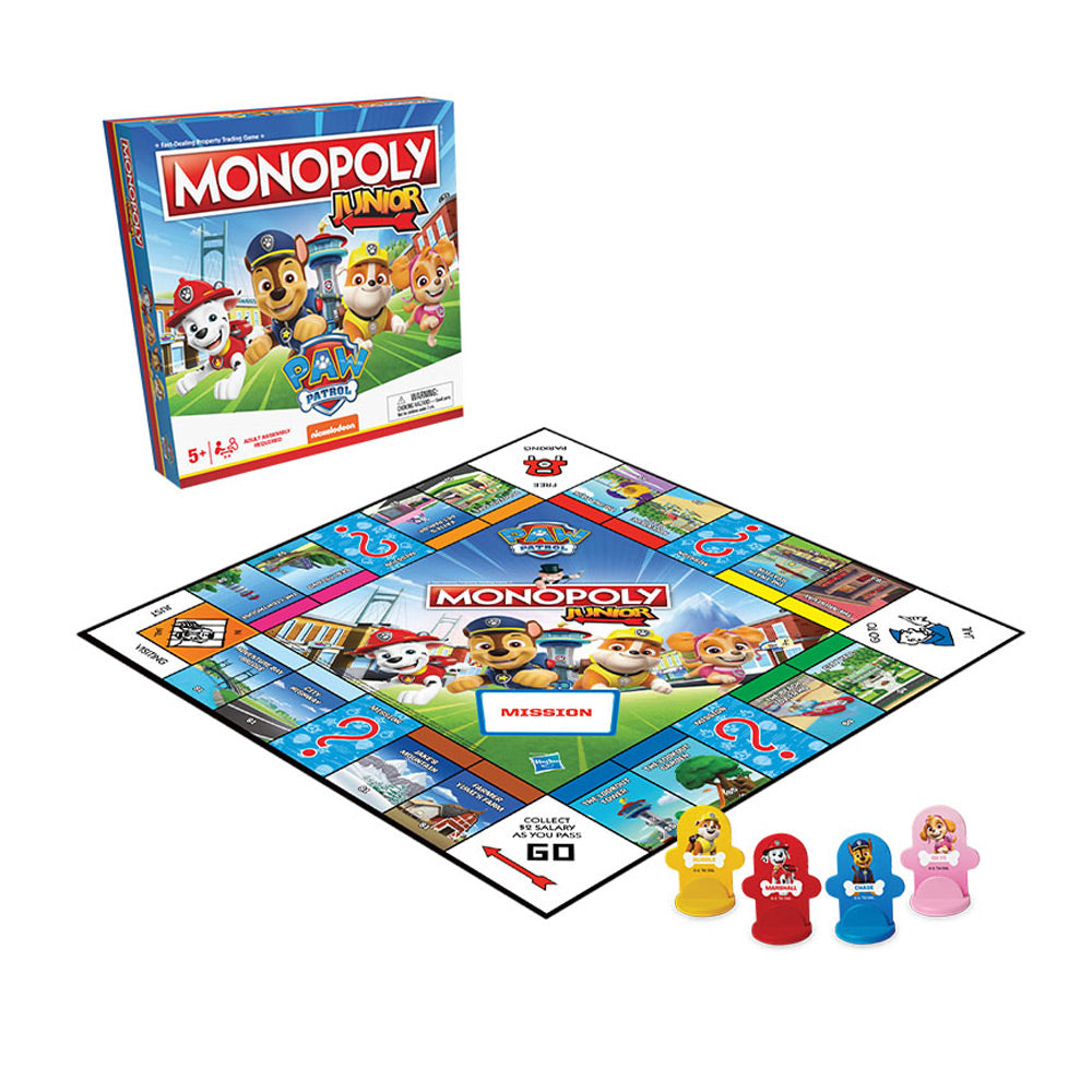Monopoly Jr Paw Patrol – Rescue Mission Adventure Game - Perfect for Kids!