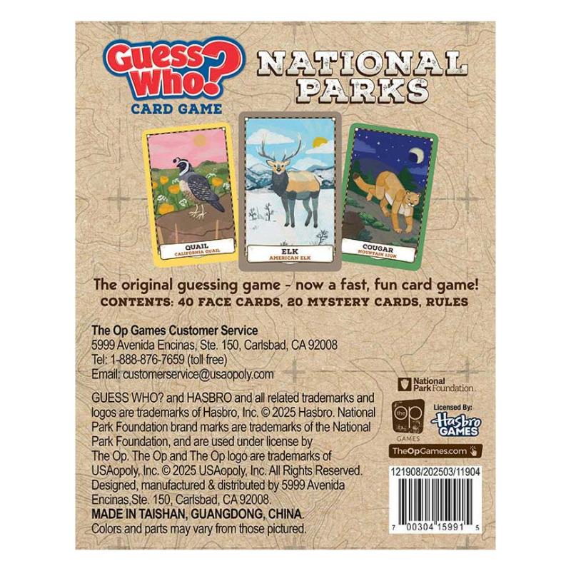 Qui est-ce ? Jeu de cartes-questionnaires – Édition Parcs nationaux