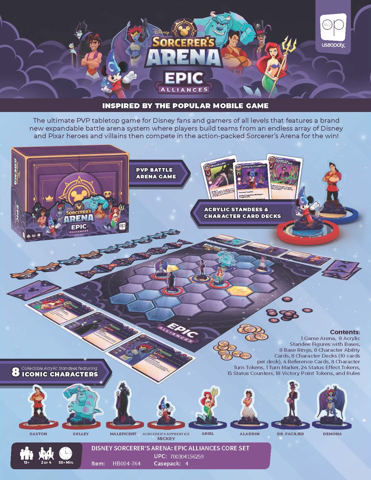 Disney Sorcerer's Arena : Alliances Épiques – Jeu de Stratégie de Base – Parfait pour toute la famille !