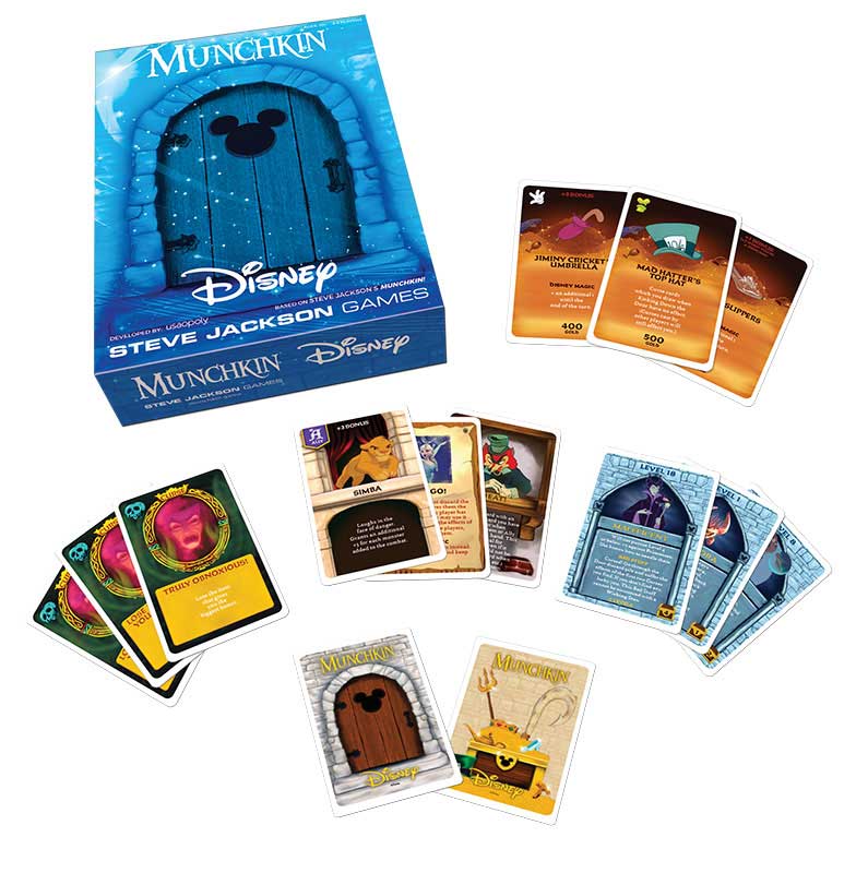 Munchkin Disney – Jeu de cartes d'aventure et de chasse au trésor magique – Parfait pour les enfants !