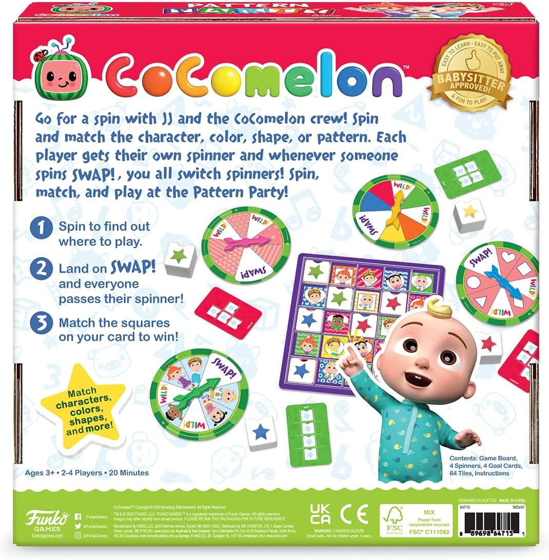 CoComelon : Pattern Party – Jeu pour enfants de rotation et d'association