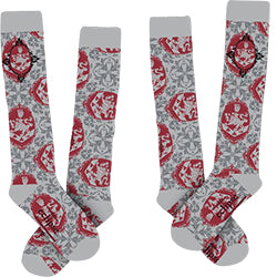 TWILIGHT SOCKS:CREST RED EDGED