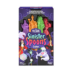 Disney Sinister Spoons – Un jeu de société de méchants rapide et frénétique – Parfait pour toute la famille !