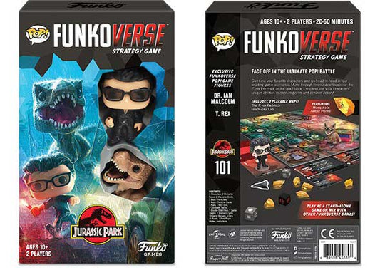Funkoverse : Jurassic Park 101, jeu de plateau stratégique – Pack de 2, extensible séparément