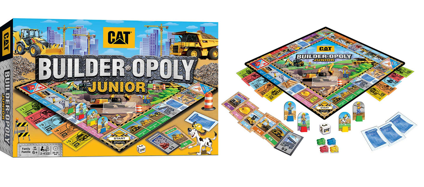 CAT Builder Jr Opoly Board Game – Build Big, Learn Big, Play Big