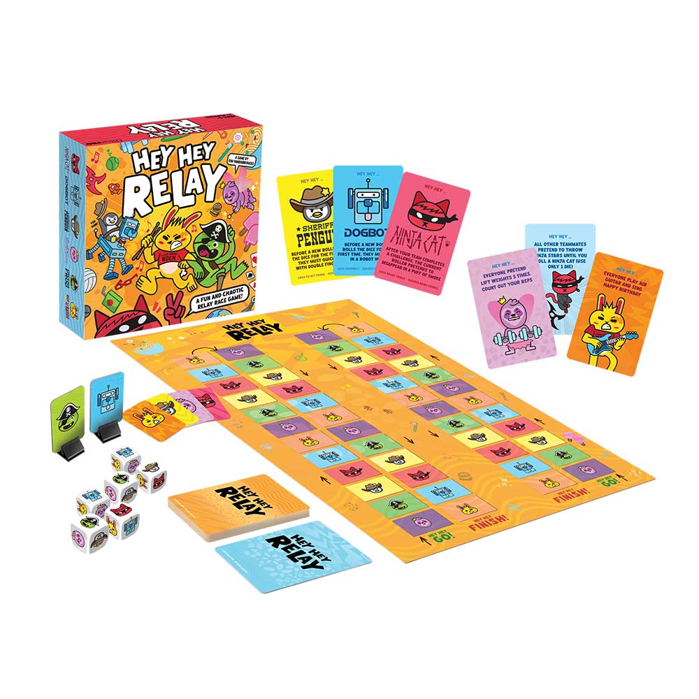 Hey Hey Relay – Fast-Paced Family Relay Racing Board Game