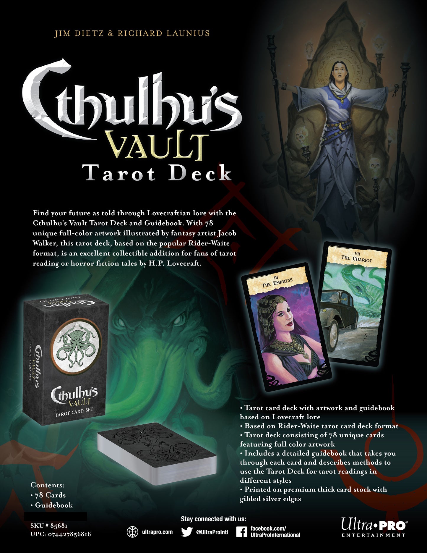 Le Coffre de Cthulhu – Jeu de Tarot lovecraftien et guide