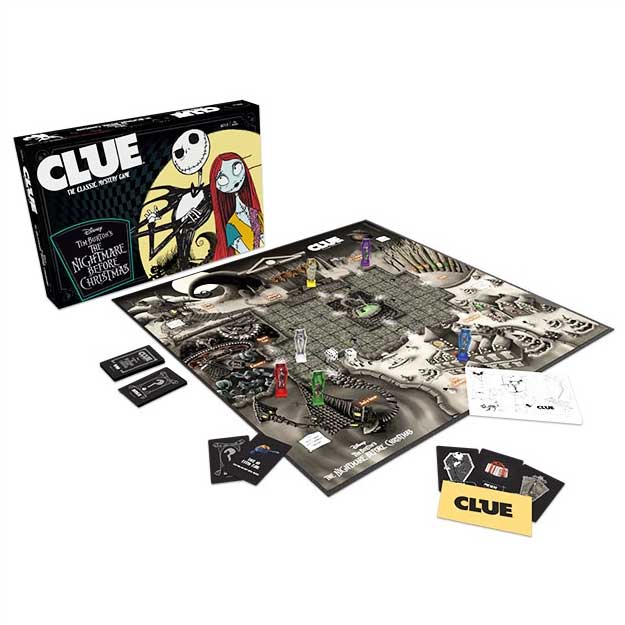 Indice : Jeu de société Disney L'Étrange Noël de Monsieur Jack – Résolvez le mystère du Père Noël