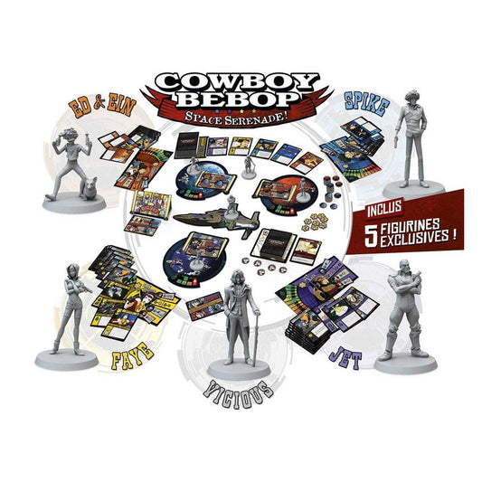 Cowboy Bebop : Space Serenade, jeu de plateau – Aventure de chasseur de primes avec construction de deck
