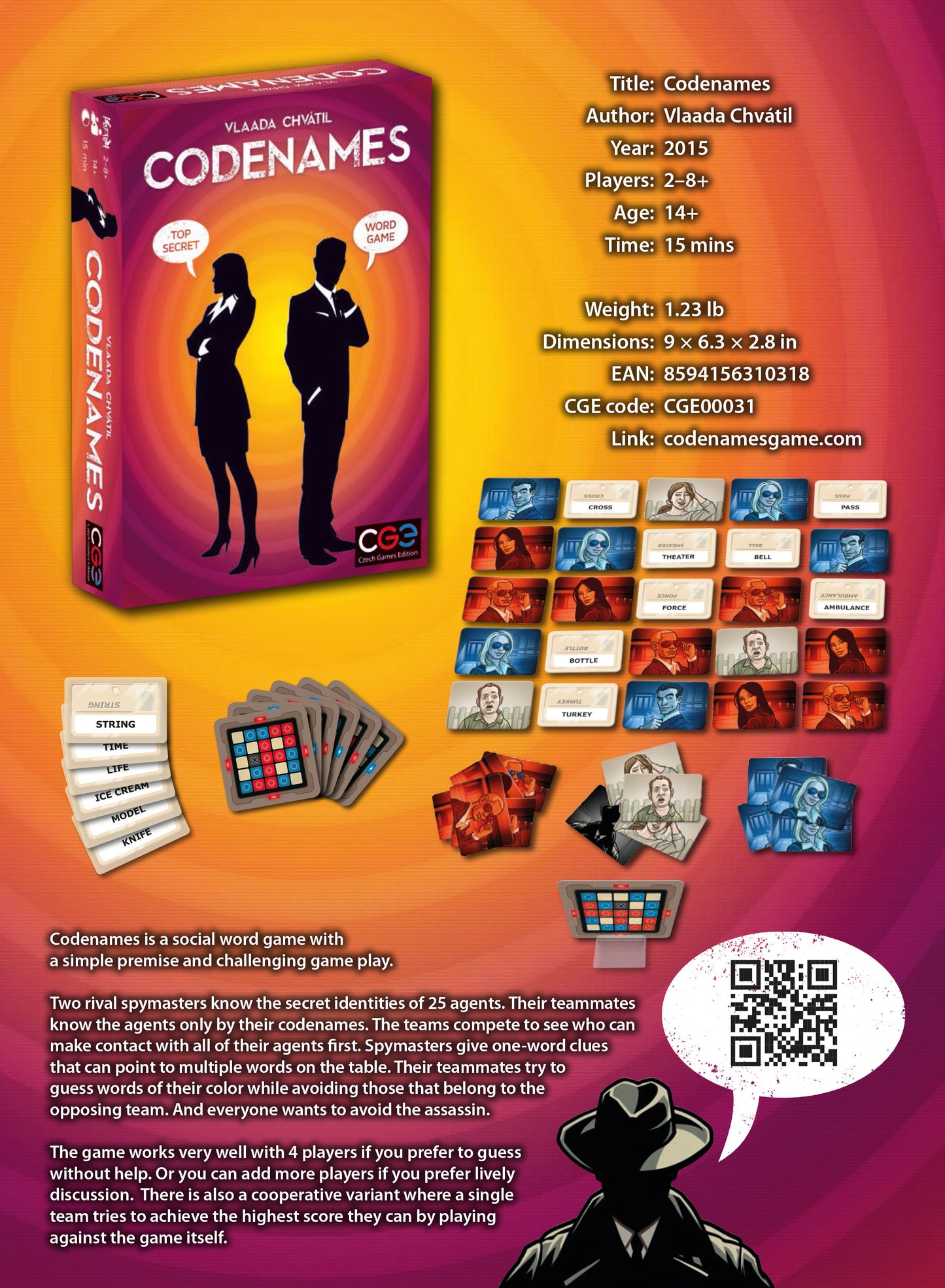 Noms de code : Mots – Jeu d'espionnage social