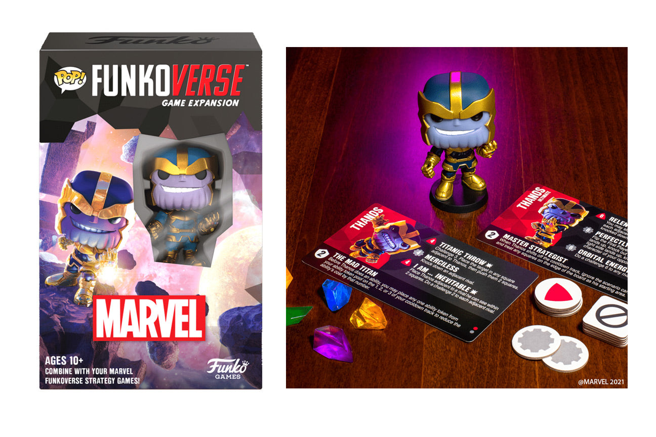 Funkoverse : Marvel 101 – Jeu de plateau stratégique d'extension Thanos (1 pack)