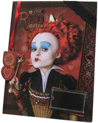DISNEY ALICE IN WONDERLAND JOURNAL & BOOKMARK RED QUEEN