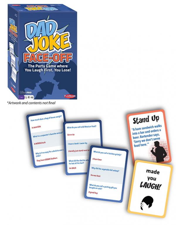 Duel de blagues de papa – Le jeu de société original du défi du visage impassible